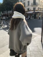 [Premium] OUNCE HANDMADE 90% Wool Blouson Coat - Image 4