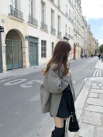 [Premium] OUNCE HANDMADE 90% Wool Blouson Coat - Image 8