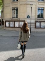 [Premium] OUNCE HANDMADE 90% Wool Blouson Coat - Image 13
