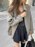 [Premium] OUNCE HANDMADE 90% Wool Blouson Coat - Image 22