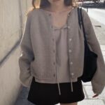 [Premium] OUNCE Llama Wool Round Cardigan