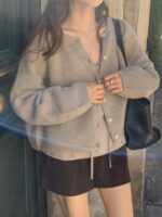 [Premium] OUNCE Llama Wool Round Cardigan - Image 10