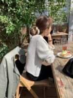 [Premium] OUNCE Heather Alpaca Cropped Knit - Image 2