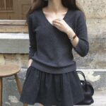 [Premium] OUNCE Luette Raccoon Cashmere V Knit