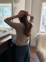 [Premium] OUNCE Luette Raccoon Cashmere V Knit - Image 2