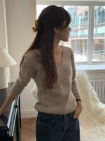 [Premium] OUNCE Luette Raccoon Cashmere V Knit - Image 10