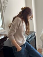 [Premium] OUNCE Luette Raccoon Cashmere V Knit - Image 13