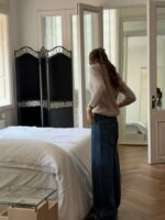 [Premium] OUNCE Luette Raccoon Cashmere V Knit - Image 14