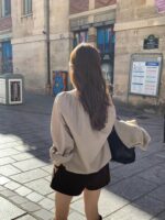[Premium] OUNCE V Shirring Blouse - Image 7