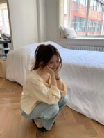 [Premium] OUNCE V Shirring Blouse - Image 9