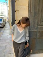 [Premium] OUNCE Wool V-Neck Sweatshirt - Image 8