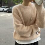 [Premium] OUNCE Blanc Mohair Round Knit